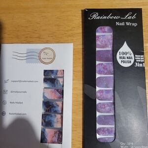2 NWOT Nail Wrap Sets of 2 Different Color Designs from 2 Diff Mfrs.
